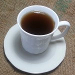 a small cup of essiac tea